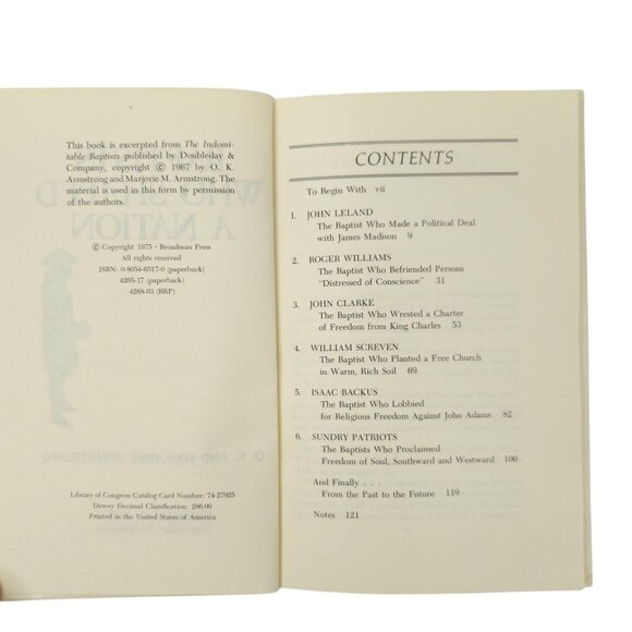 Baptists Who Shaped A Nation O.K. and Marjorie Moore Armstrong Hardcover Book - Picture 5 of 9